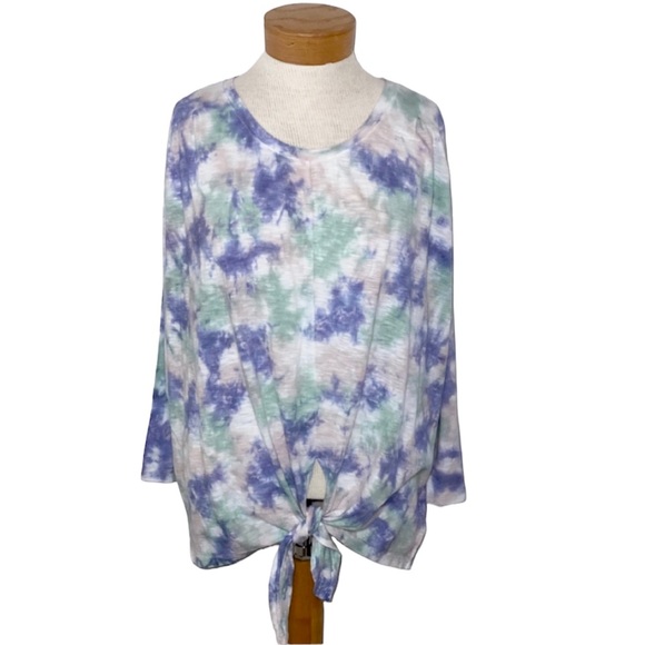 Nine West Lottie Tie Dye T-shirt Large - Picture 2 of 4